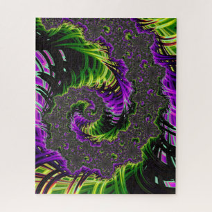 Puzzle Art Abstrait Fractal Spirale Psychédélique Éclécti