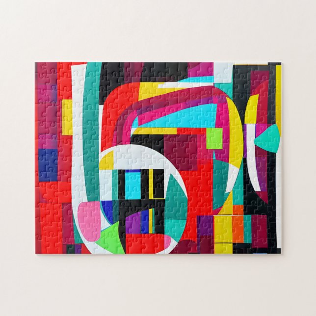 Puzzle Art Abstrait géométrique (Horizontal)