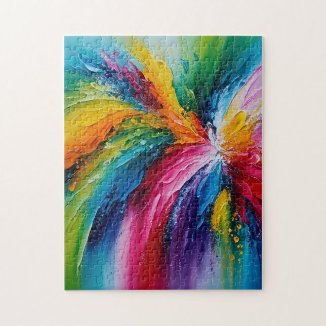 Puzzle Art Abstrait Moderne Coloré (Vertical)