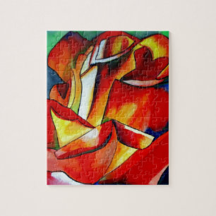 Puzzle Art aquarelle de rose eau rouge France Libre