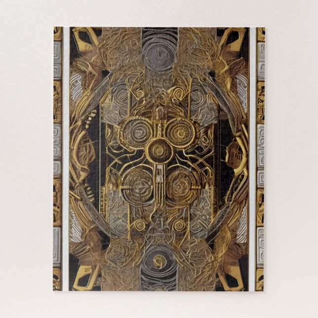 Puzzle Art aztèque riche et dynamique (Vertical)