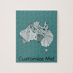 Puzzle Art carte australien