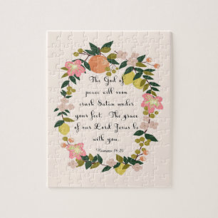 Puzzle Art chrétien de citation - 16h20 de Romains