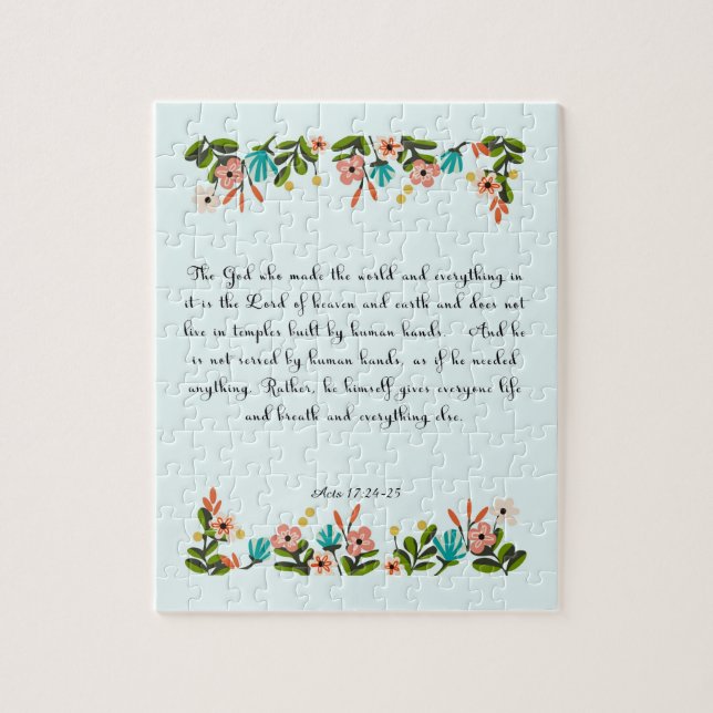 Puzzle Art chrétien frais - 17h24 d'actes - 25 (Vertical)
