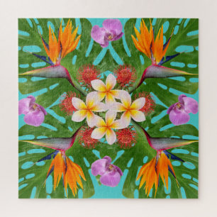 Puzzle art contemporain de la courtepointe hawaïenne mode