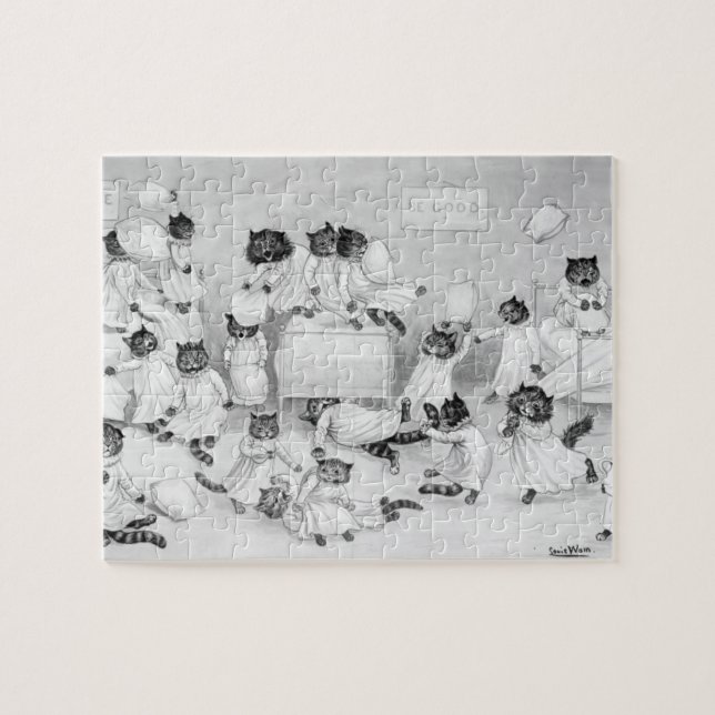 Puzzle Art de chat par Louis Wain 1900 (Horizontal)