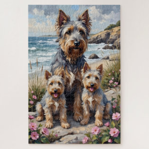 Puzzle Art de jardin côtier Terrier de Skye