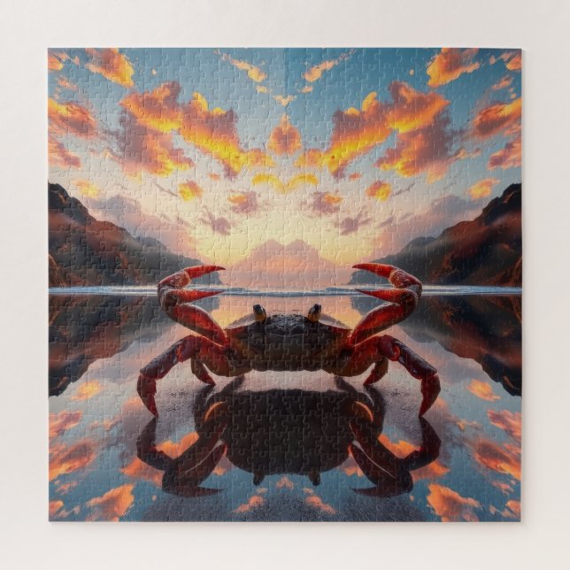 Puzzle art de réflexion de crabe (Vertical)
