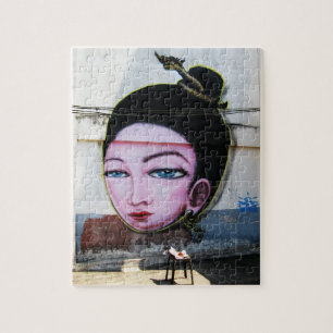Puzzle Art de rue Lady Lao Graffiti