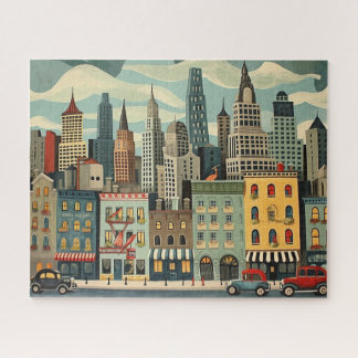 Puzzle Art de rue Retro City