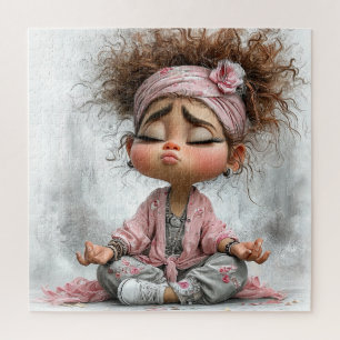 Puzzle Art de yoga drôle et impertinent