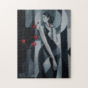 Puzzle Art Déco Femme au Rythme Silencieux