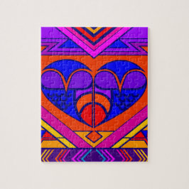 Puzzle Art Déco Saint Valentin Coeur