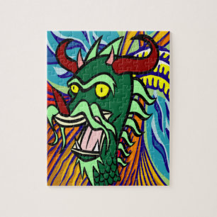 Puzzle Art Dragon Coloré
