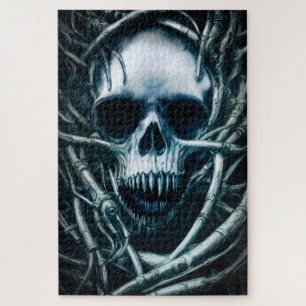 Puzzle Art du crâne gothique : Déplaisant Death Metal Sig