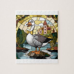 Puzzle Art en verre, Ceram en verre de soie d'oie