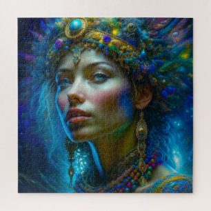Puzzle Art Fantastique Éthéré Princesse Guerrière Belle  