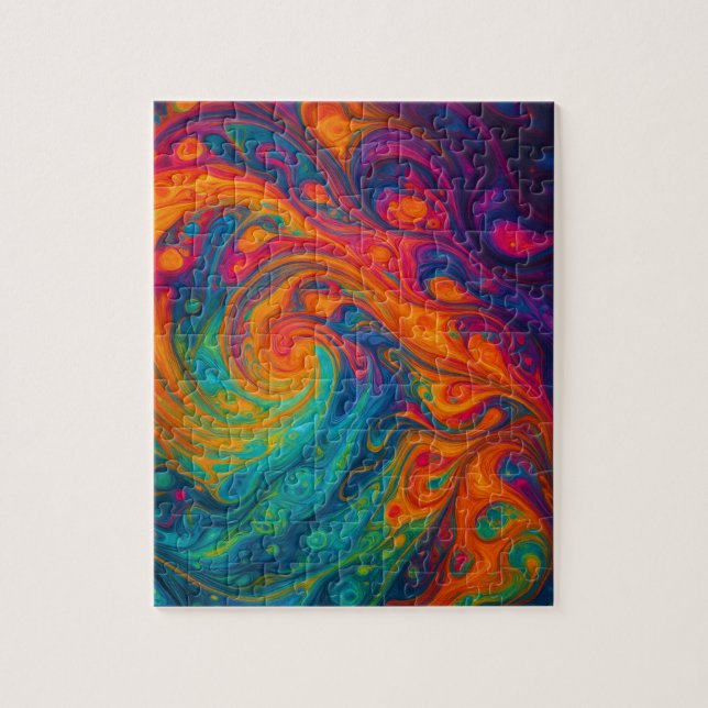 Puzzle Art fluide et vif (Vertical)