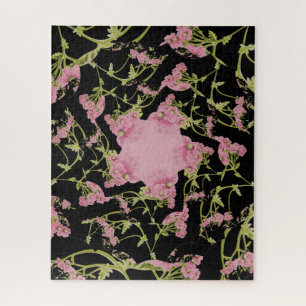 Puzzle Art fractal d'Achille rose et noir