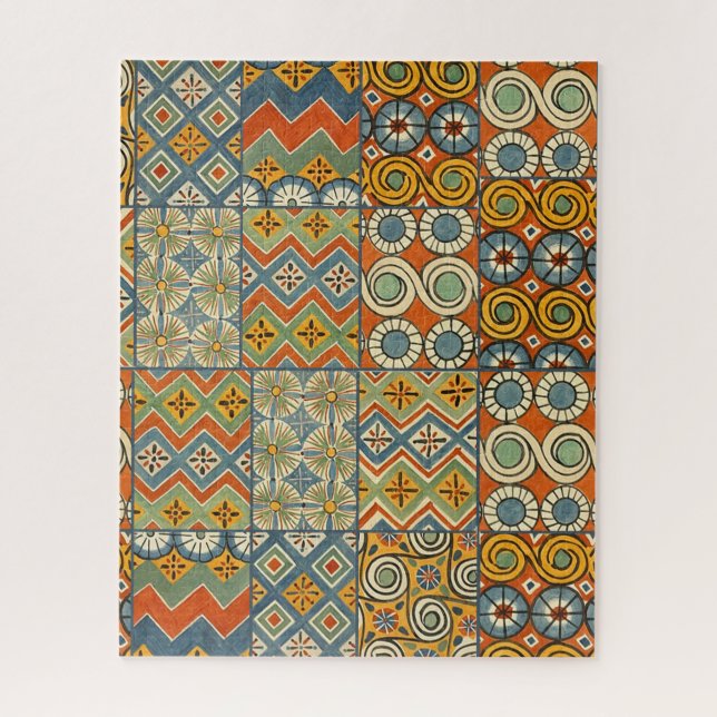 Puzzle Art Géométrique Coloré Antique Égyptien Graphique (Vertical)