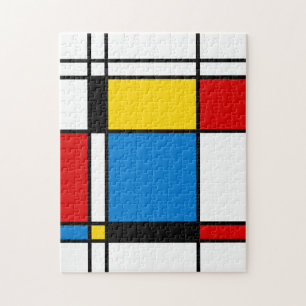 Puzzle Art Géométrique Géométrique De Style Mondrique