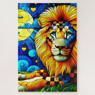 Puzzle Art Lion