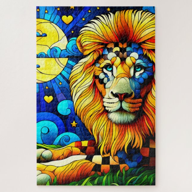 Puzzle Art Lion (Vertical)