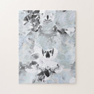 Puzzle Art moderne abstrait noir et blanc