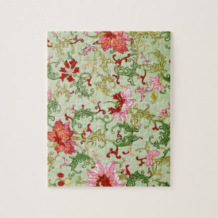Puzzle Art Nouveau Chinois Floral Chinoiserie Vintage