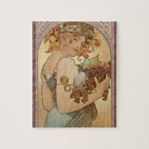 Puzzle Art Nouveau Femme Mucha Belle