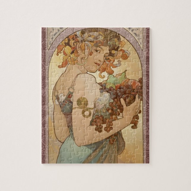 Puzzle Art Nouveau Femme Mucha Belle (Vertical)