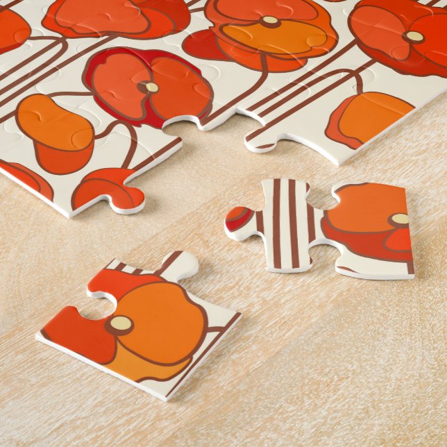 Puzzle Art Nouveau Poppies Jigsaw Puzzle (Côté)