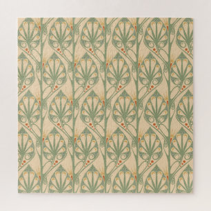 Puzzle Art Nouveau, Retro Fond d'écran design.