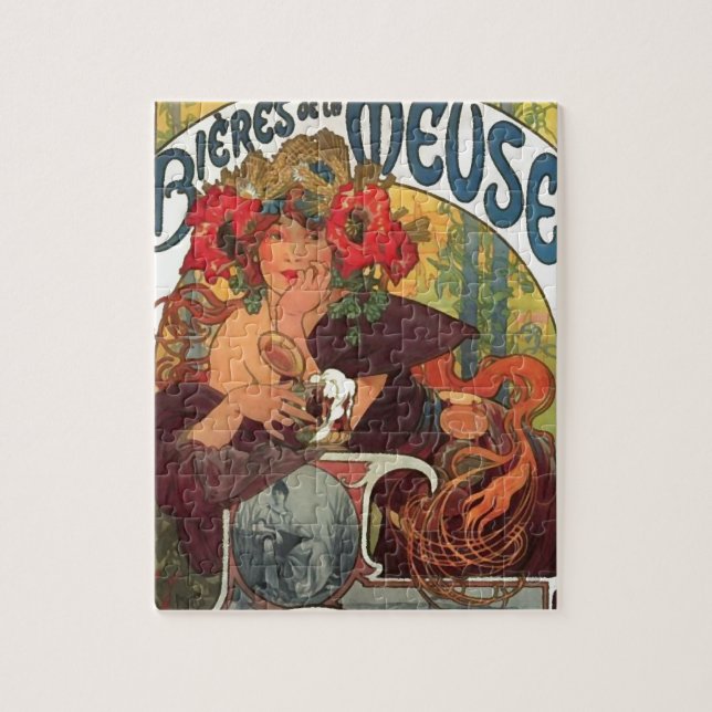 Puzzle Art Nouveau vintage Alphonse Mucha (Vertical)