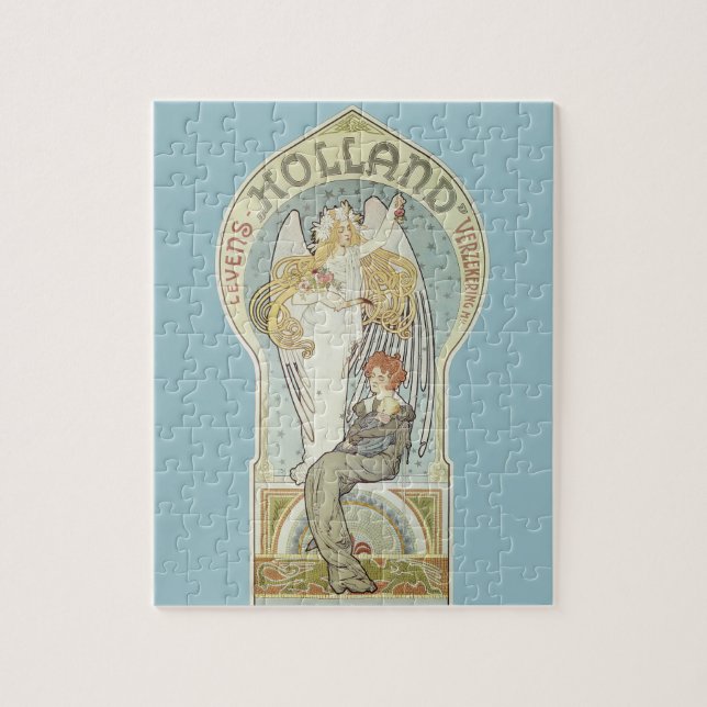 Puzzle Art nouveau vintage, Holland Levensverzekering (Vertical)