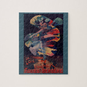 Puzzle Art Nouveau vintage, Loie Fuller au Folies Bergere