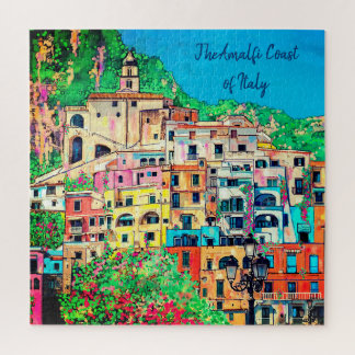 Puzzle Art numérique de la côte amalfitaine d'Italie
