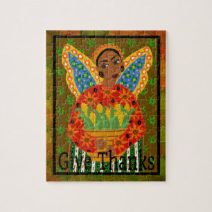 Puzzle Art populaire mexicain Angel Thanksgiving 110 pc. 