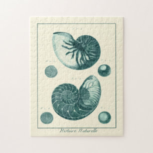Puzzle Art rouge et vert de coquillage