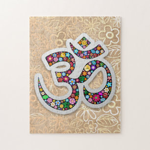 Puzzle Art symbolique floral Namaste