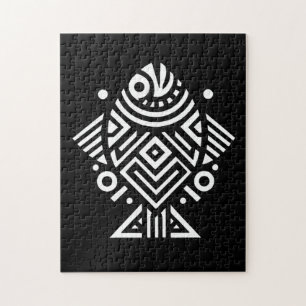 Puzzle Art triangulaire géométrique vintage