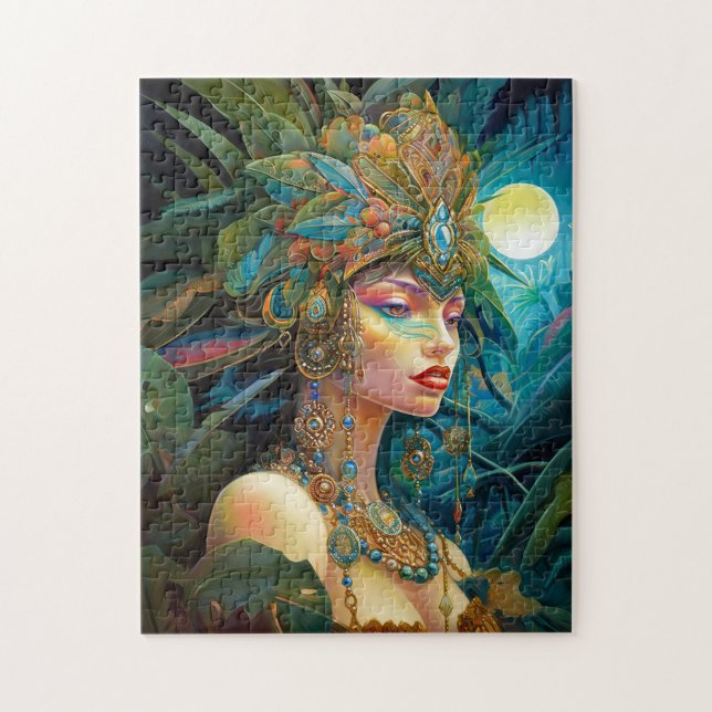 Puzzle Art Tropical Lady Imaginaire (Vertical)