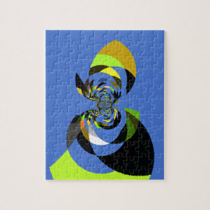 Puzzle Art Vector Design pour femme africaine Imprimer