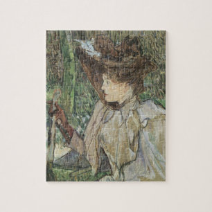 Puzzle Art vintage, Femme avec gants par Toulouse Lautrec