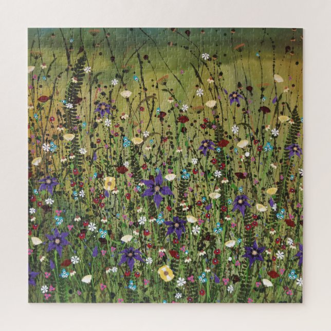 Puzzle Artiste de fleurs sauvages "Wild Abandon" (Vertical)