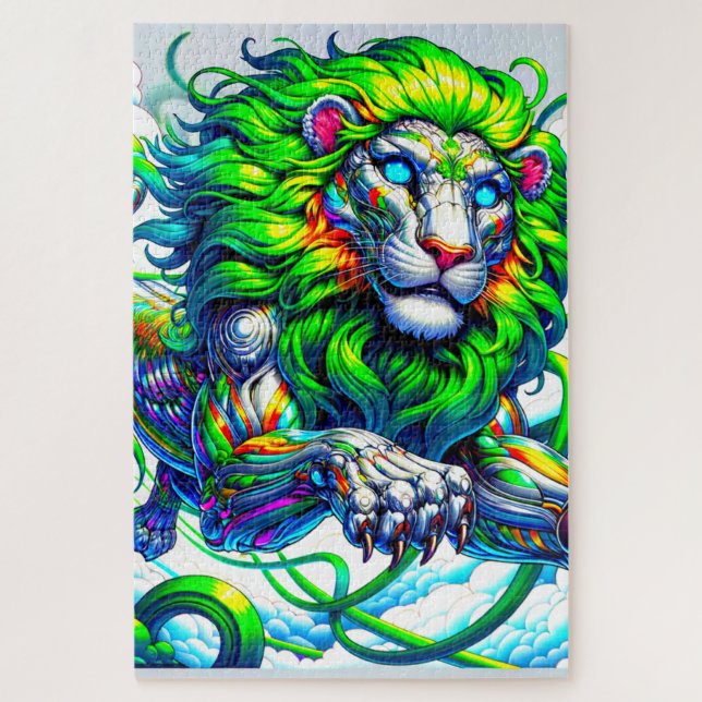 Puzzle Artsy Lion (Vertical)