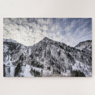 Puzzle Ascenseurs de montagne Vue neige