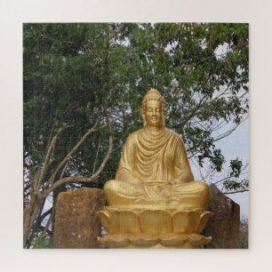 Puzzle asiatique, vietnamien, art, sculpture, bouddha,