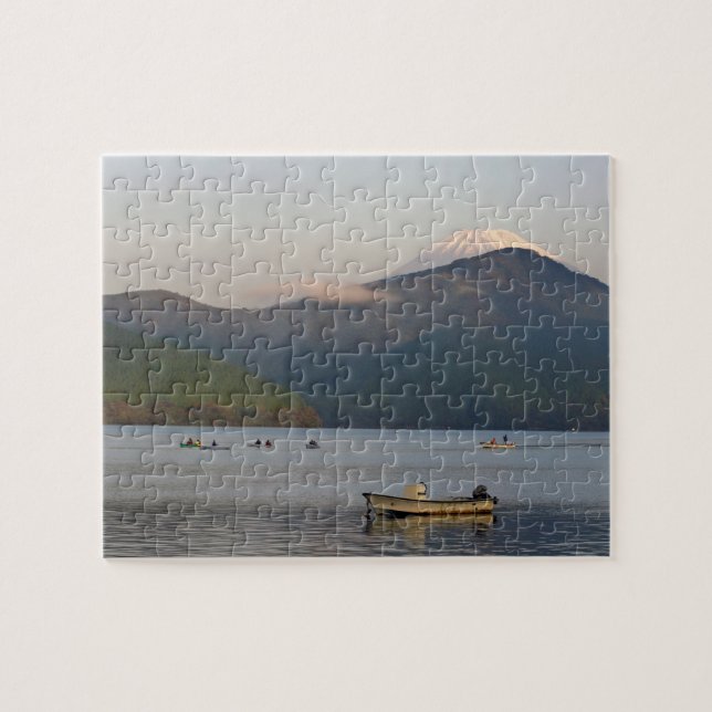 Puzzle Asie, Japon, Hakone. Vues tôt le matin du Mont. (Horizontal)