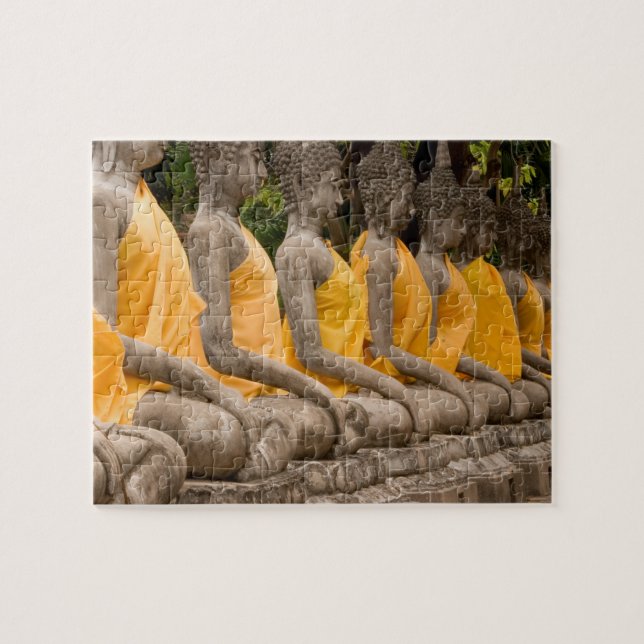 Puzzle Asie, Thaïlande, Siam, bouddhas à Ayutthaya (Horizontal)
